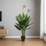 Artificial Bird Of Paradise Plant 150cm (Red Flowers)