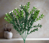 Artificial Flowering Boxwood Stem 30cm