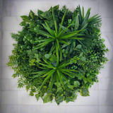 Artificial Green Wall Disk Art 60cm - Philodendron4