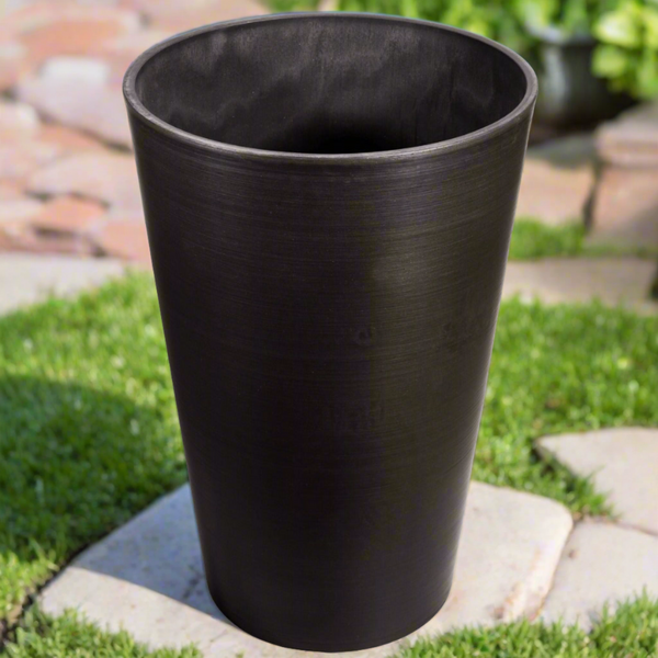 Dark Grey Round Planter 47cm