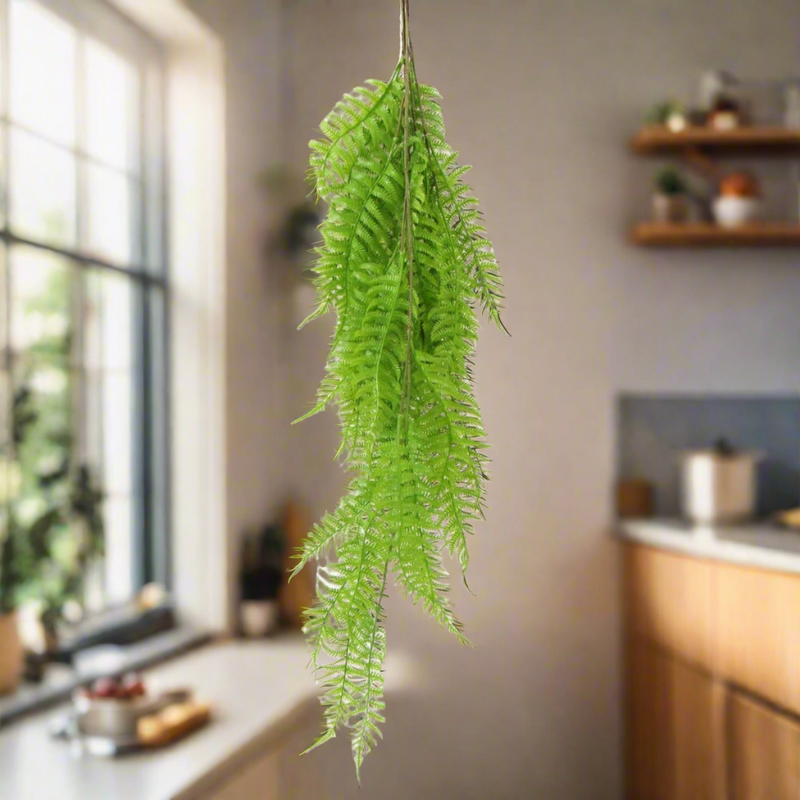 Hanging Fresh Green Boston Fern UV Resistant 80cm2