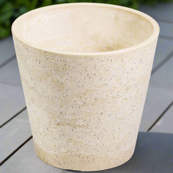 Imitation Stone (White / Cream) Pot 20cm