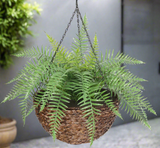 Large Artificial Hanging Basket (Fern Hanging Basket)2