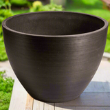 Polished Black Planter Bowl 30cm