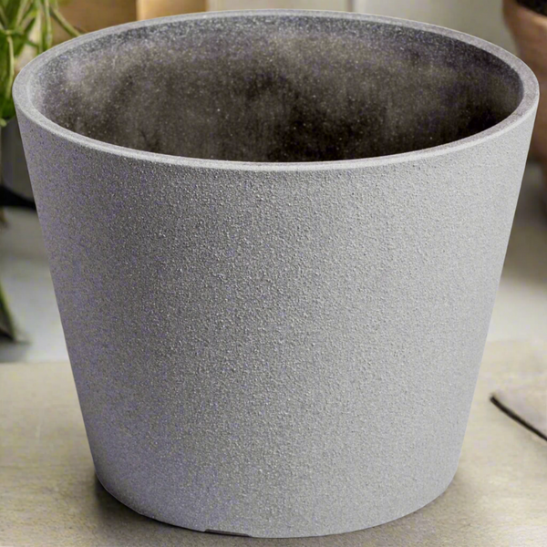 Rendered Grey Planter Pot 25cm