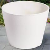 Rendered White Planter Pot 25cm