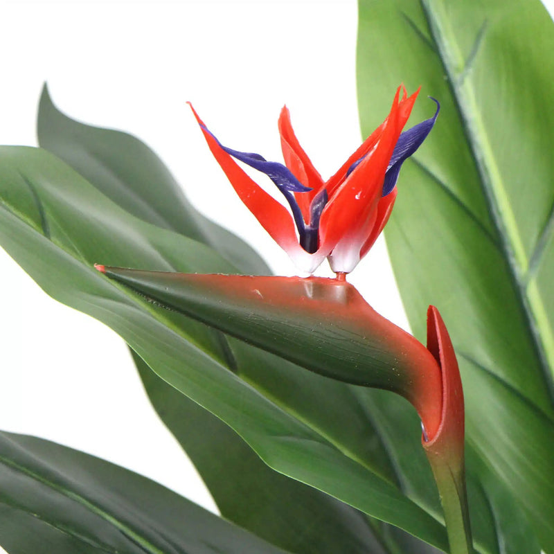 Artificial Bird Of Paradise Plant 150cm (Red Flowers)8