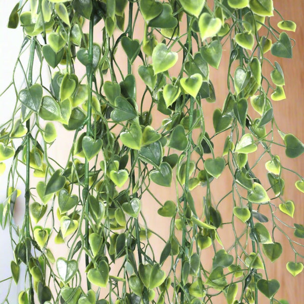Artificial Hanging Plant (Heart Leaf) UV Resistant 90cm2