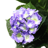 Artificial Hydrangea 74cm - Mixed Purples And Yellows4