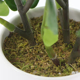 Decorative Potted Dense Artificial Fiddle Leaf Fig In Beautiful Decorative Bowl 37cm5