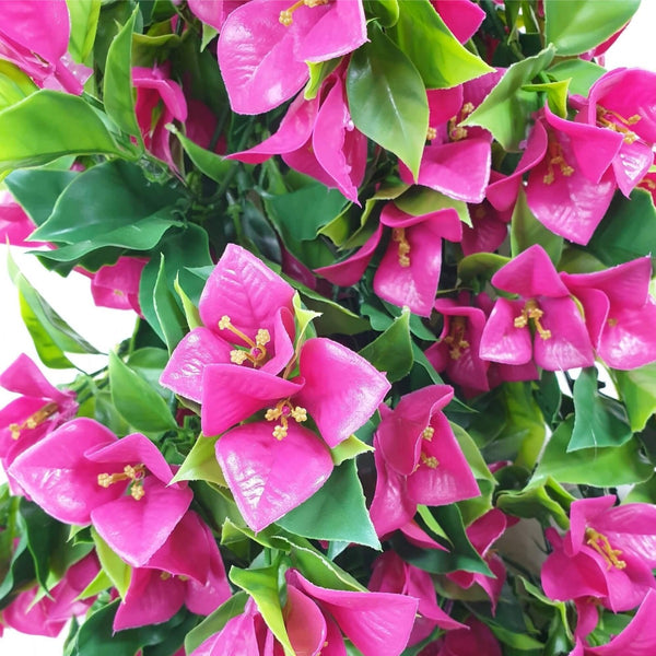 Hanging Artificial Bougainvillea Plant (Pink / Lilac) UV Resistant 90cm3