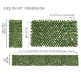 Jasmine Artificial Hedge Extendable Trellis / Screen 2 Meter By 1 Meter UV Resistant (PVC)3