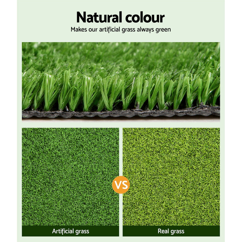 Primeturf Artificial Grass 2mx5m 17mm Synthetic Fake Lawn Turf Plant Plastic Olive5