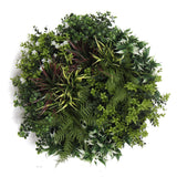Slimline Artificial Green Wall Disc Art 60cm Green Field UV Resistant (Fresh White)2