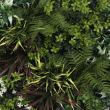 Slimline Artificial Green Wall Disc Art 60cm Green Field UV Resistant (Fresh White)4
