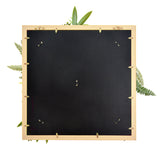 YES4HOMES 3D Green Artificial Plants Wall Panel Flower Wall With Frame Vertical Garden UV Resistant 50X50CM4