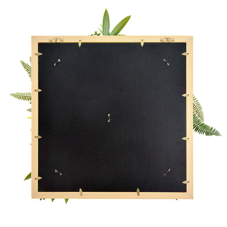YES4HOMES 3D Green Artificial Plants Wall Panel Flower Wall With Frame Vertical Garden UV Resistant 50X50CM4
