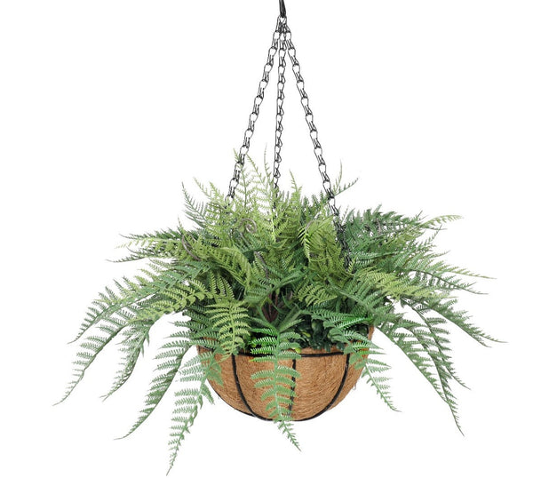 otted Fern Hanging Basket (Fresh Green) UV Resistant 55cm